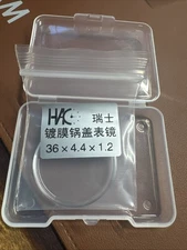 Lid Shaped High Domed Watch Crystal Round Mineral Glass 36mm