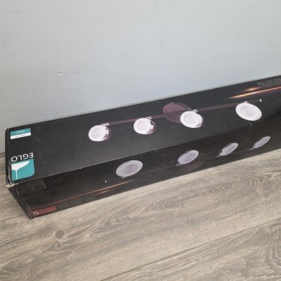 Eglo 204213A Mingo 30''W LED Fixed Rail Linear Ceiling Fixture - Black - 4 Light