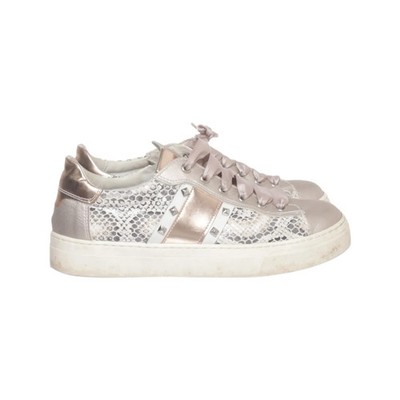 Nero Giardini, Sneaker, Größe: 38 1/2, Leder, Silber/Mehrfarbig, Damen #zBN