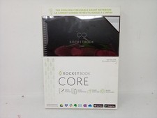 Rocketbook New Core Reusable Spiral Notebook, Letter Size 8.5x11, Black QTY 1