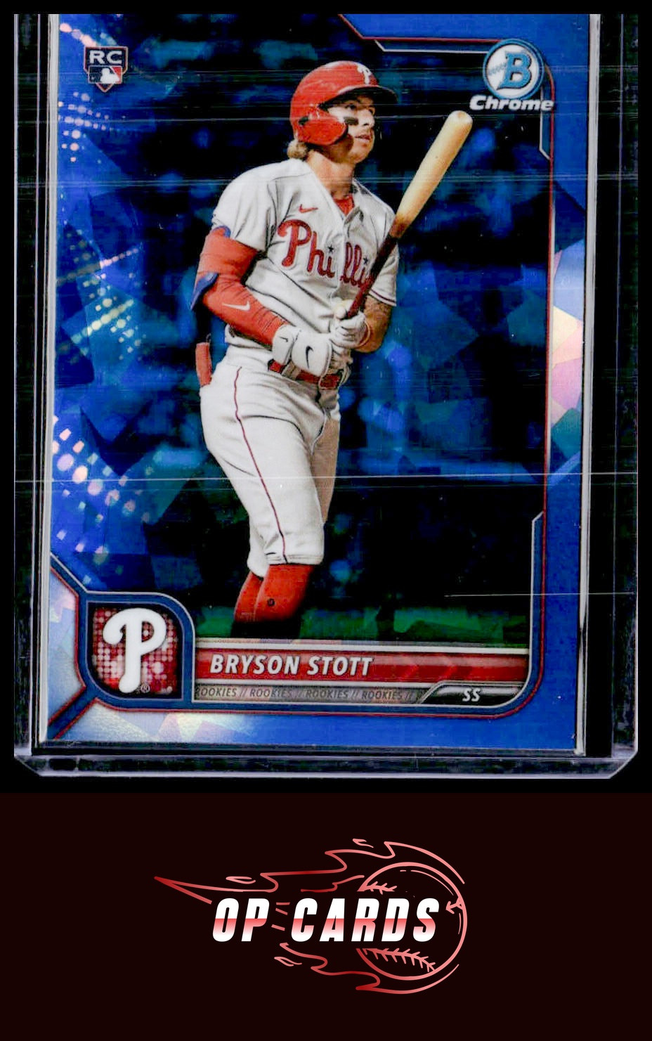 Bryson Stott 2022 Bowman Chrome Sapphire Edition #93 , Free Shipping