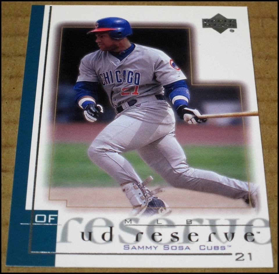2001 Upper Deck UD Reserve Sammy Sosa Baseball Card #109 Chicago Cubs NRMT - Image 2 of 3
