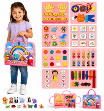 Toddler Busy Board Montessori Toys, Sensory Board Busy Book, Toys for Toddlers
