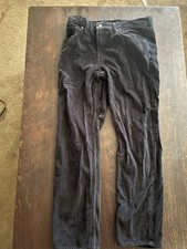 Levi Strauss Black Corduroy Pants Retro High Rise Flare Bottom Size 31x30