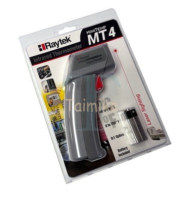 Raytek MiniTemp MT4 Laser Non-Contact Infrared Thermometer - Gray Brand NEW