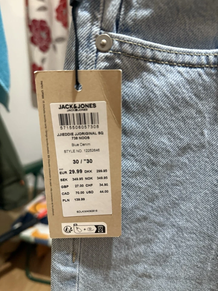 Jeans Jack & Jones JJEddie Original SQ – W30 L30 – Jeans azul claro - Imagem 4 de 4