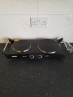 Duronic HP2 BK Hot Plate, Electric Double Hob with Handles, 2500W  (black)