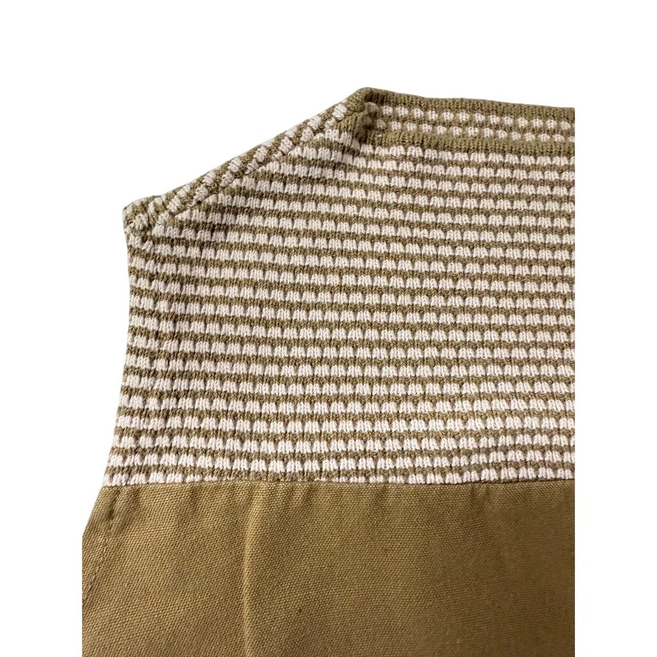 Vintage 60s White Stag Cotton Sailcloth Shorts Set Pink Trim Brown S/M - Image 3 of 4