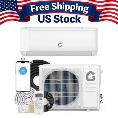 12000 BTU Mini Split Air Conditioner 18.5 SEER2 Inverter 230V Heater