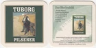 1 TUBORG DENMARK BEER MAT BEERCOASTER SOUS BOCK VILTJE