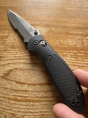 Benchmade Mini-Griptilian 556-154CM AXIS Lock Partial Serrations Mel Pardue