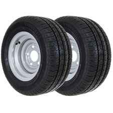 2x Komplettrad Anhänger 195/55 R10C 98/96N M+S Reifen Felge 5x112 6Jx10 ET-4
