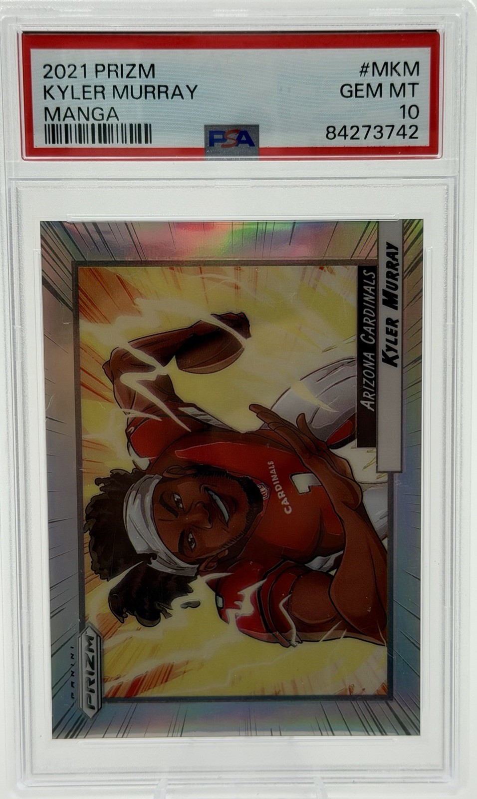 2021 Panini Prizm Manga Horizontal Kyler Murray #M-KM Arizona Cardinals PSA 10
