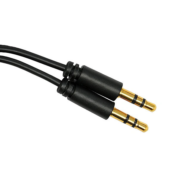 Cable auxiliar estéreo de audio macho a macho de 50 pies 3,5 mm para auriculares iPad estéreo para automóvil Foto 3 de 4