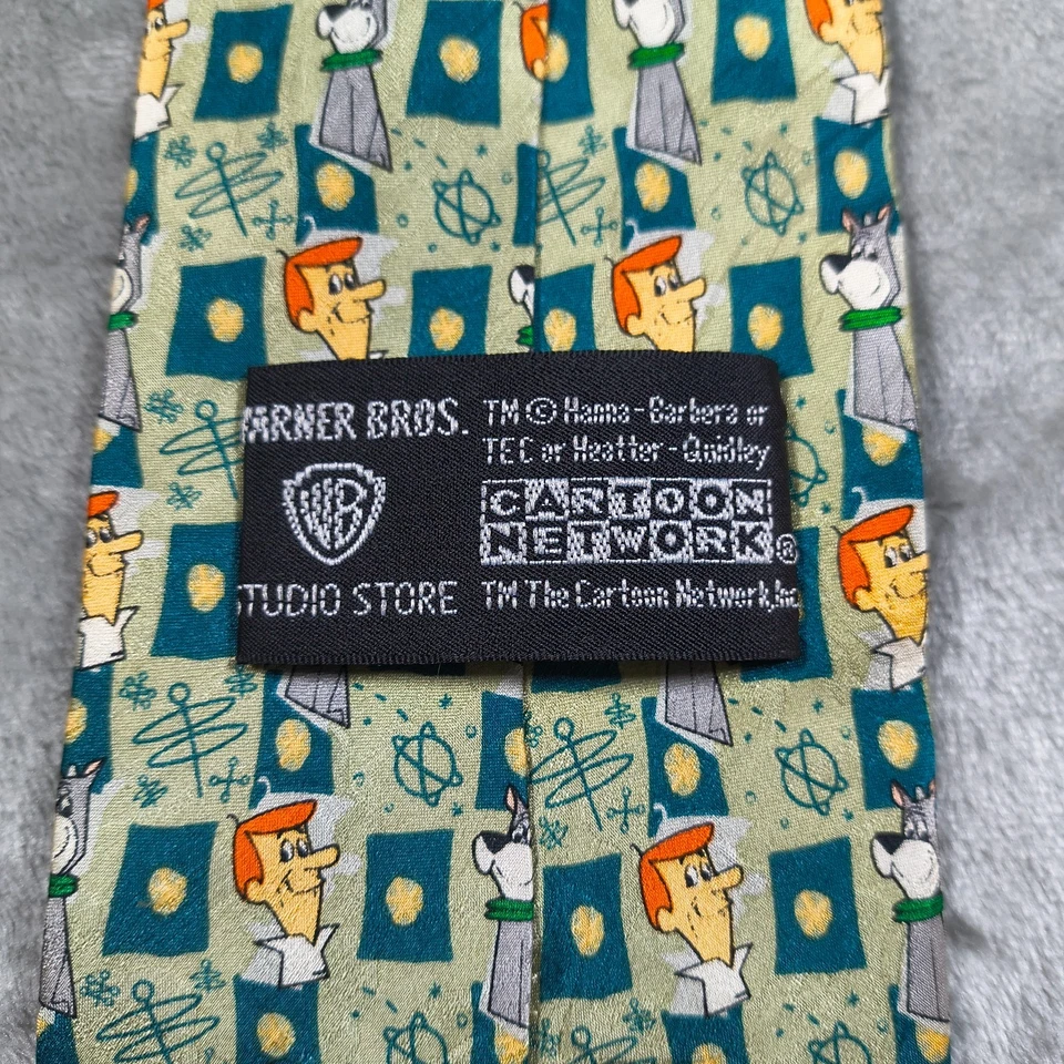 Corbata de colección The Jetsons Warner Brother Silk Cartoon Network George Asteroid 57x4 Foto 3 de 4