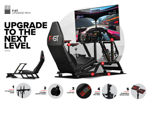 Next Level Racing F-GT Simulator Cockpit Gaming Chair PS4 Xbox F1 one - Picture 11 of 12