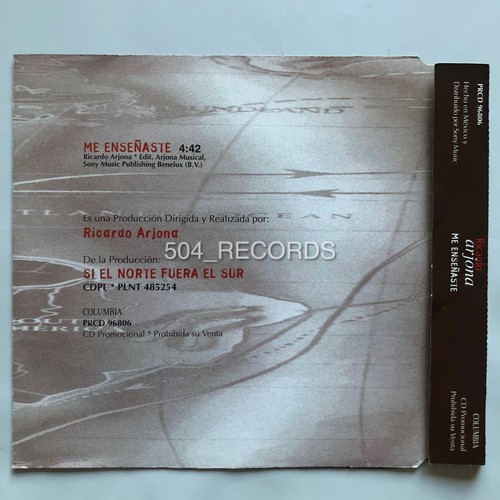 RICARDO ARJONA • Me Enseñaste • RARE CD PROMO OOP HARD TO FIND • MEXICO - Foto 2 di 3