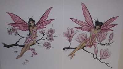 Amy Brown - Japanese Flowers Faeries - Print Set - OUT OF PRINT
