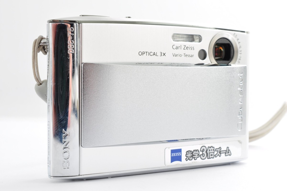 美品　Sony Cyber-Shot DSC-T5 シルバー Sony Cybershot DSC-T5 5.1MP Digital Camera with 3x Optical