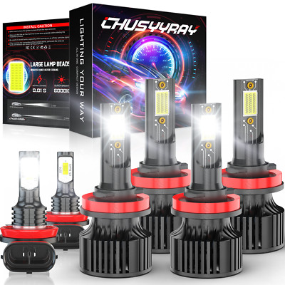 For Lexus CT200h 2011-2017 LED Headlight Fog Light High Low Dual Beam Bulbs