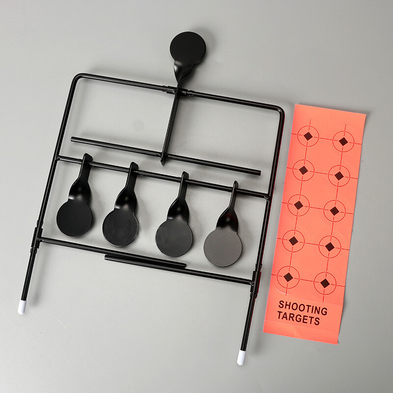 5x Targets Self Resetting Spinning Air Gun Rifle Shooting Metal Target
