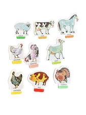 1965 MacDonald's Farm Game by Selchow & Righter 9 Replacement Animals