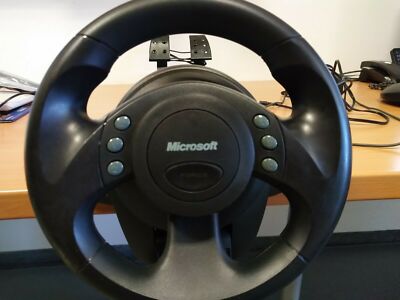 Microsoft Sidewinder Force Feedback Wheel Lenkrad und Pedale