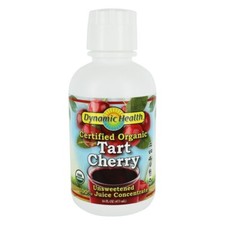 Organic Tart Cherry Juice, Unsweetened 100 Juice Concentrate, Antioxidants S...
