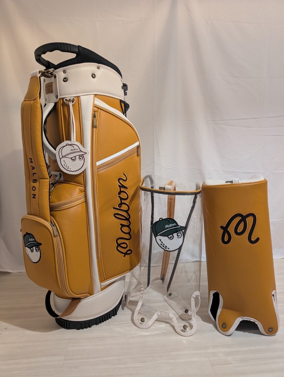 1DAY SHIP!]MALBON GOLF Caddy Bag Stand Type Synthetic Leather 5