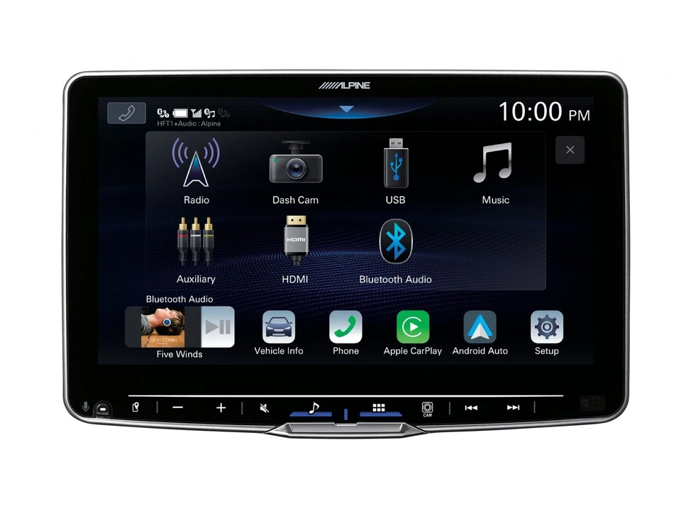 Alpine iLX-F905D Autoradio 9-Zoll Touchscreen DAB+ 1-DIN-Einbaugehäuse CarPlay