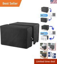 Adjustable Hook & Loop Air Conditioner Cover | Protects from Dust & Weather