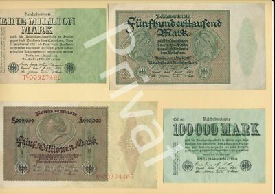 8 Banknotes up to 10 million as new Mark Munich 1919 Revolution Volume II-21