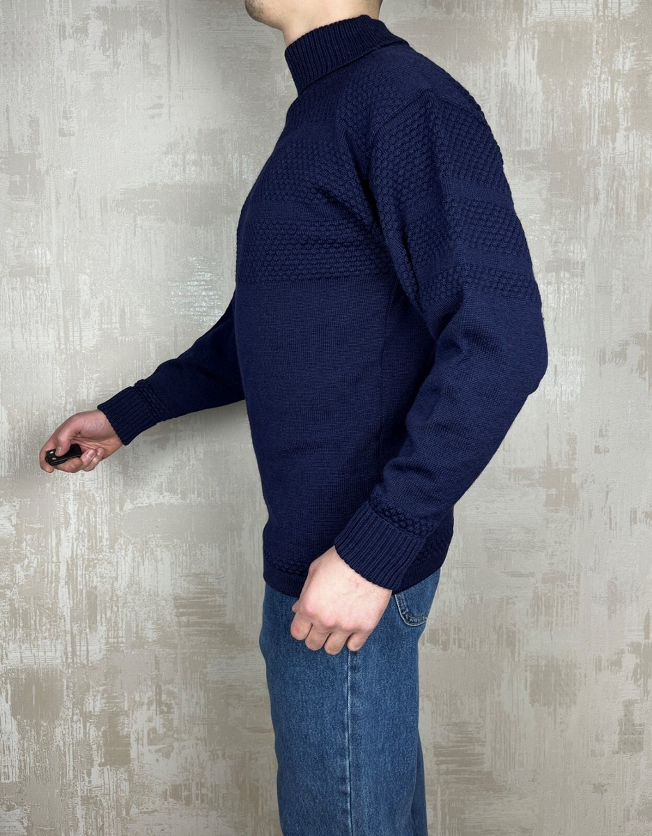 Vintage Sailor Pure Wool Fisherman Textured Knit Sweater Vintage Sailor Pure Wool Fisherman Textured Knit Sweater
