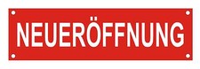 Neueröffnung Banner Werbebanner Schild Plane NEUERÖFFNUNG Werbeplane