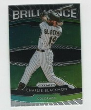 2020 Panini Prizm Baseball BRILLIANCE CHARLIE BLACKMON COLORADO ROCKIES #10