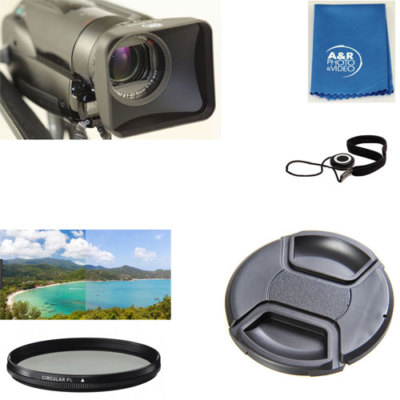62mm Video Lens Hood Filter Lens Cap For Panasonic AG-CX10