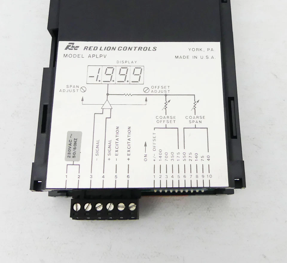 RED LION CONTROLS Model APLPV Digitalanzeige -used- - Bild 3 von 3