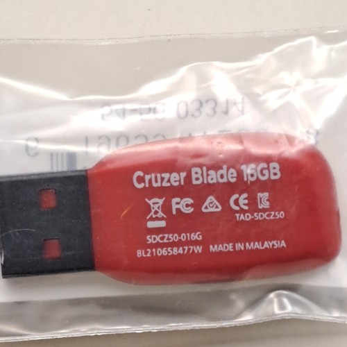 SanDisk Cruzer Blade 16 GB Flash Thumb Drive SDCZ50 NEW Color CHOICE - Afbeelding 7 van 7