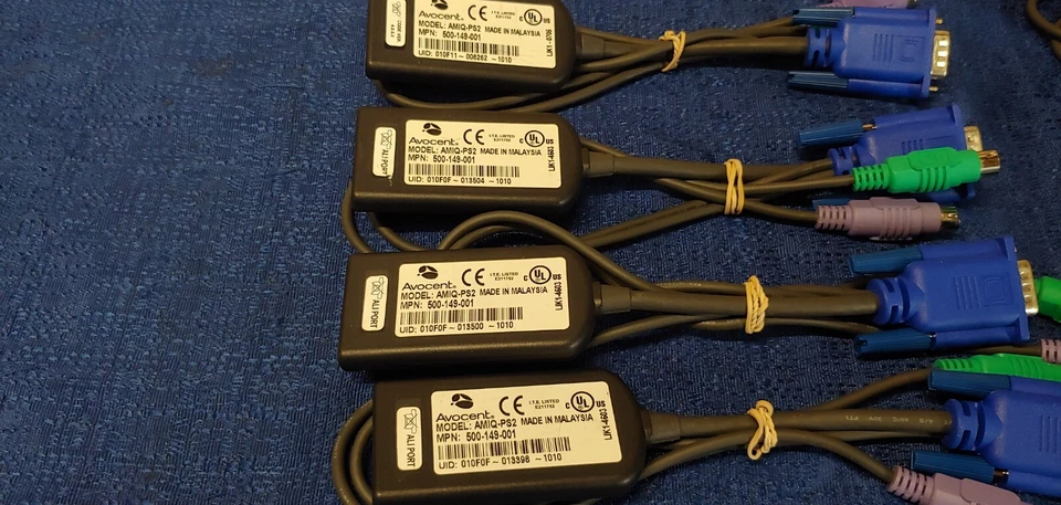 Lot of 8 Avocent AMIQ-PS2 500-149-001 Server Interface Modules - Image 2 of 4