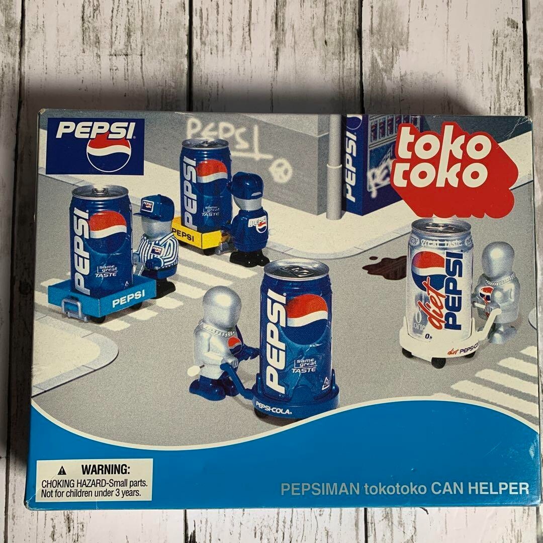 Pepsi Man Toko Toko Can Helper Holder Novelty Cola Figure