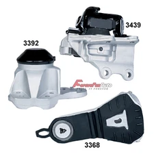 3pcs Engine Motor & Trans. Mount Set For 2016-2019 Ford Explorer 3.5L Auto Trans