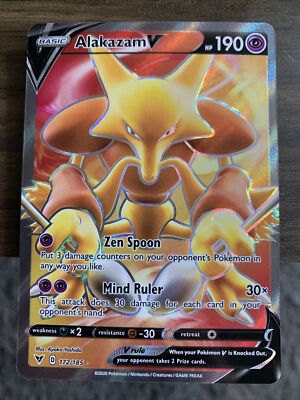 Alakazam V full art 172/185 Pokemon Card | eBay