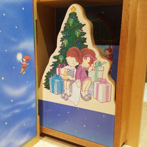 Music Box O Christmas Tree Wood Book Box Merry Christmas Decor - Swanky Barn - Picture 9 of 12
