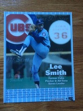 Autograph photo of newest Hall of Famer Lee Smith