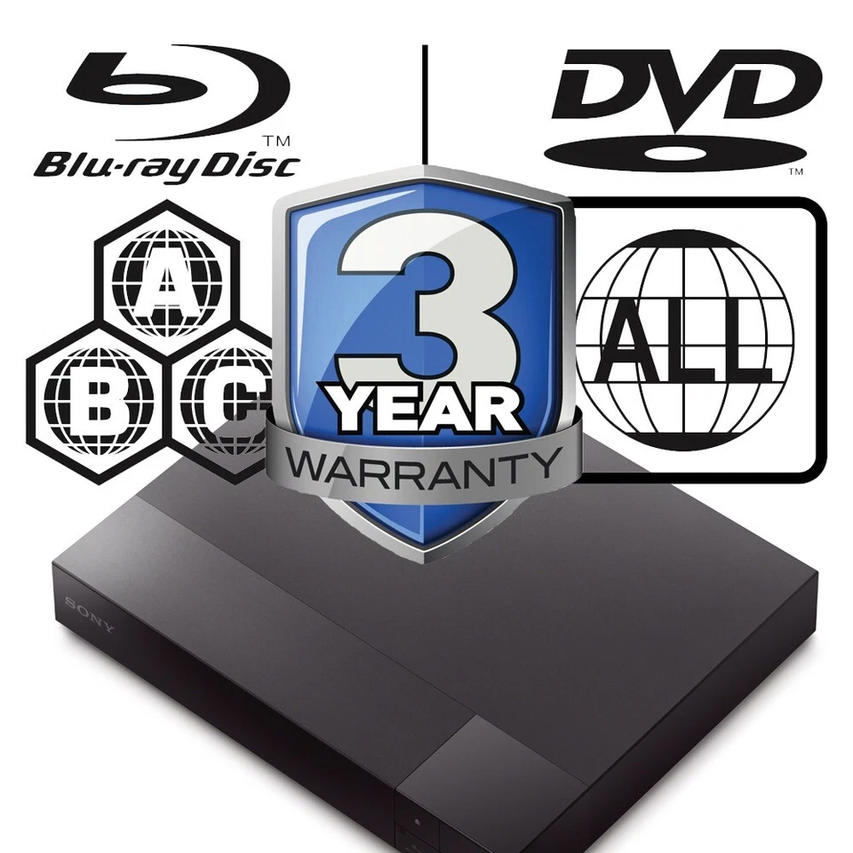 Sony Blu-ray BDP-S3500 Player Multi Region All Zone Code Free BDPS3500B - Image 3 of 4