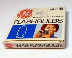 GE Flashbulbs Blue Dot #  AG1B 12 Bulbs in Package unused Vintage 
