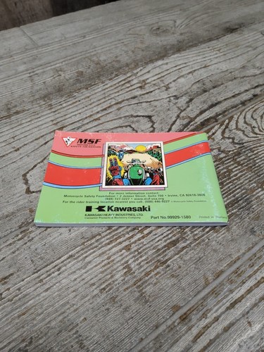 2020 20 Kawasaki Z900 You And Your Motorcycle Riding Tips Booklet 99929-1580 - Picture 5 of 8