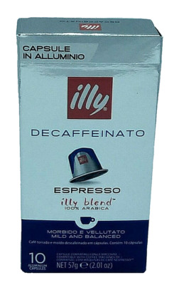 100 Illy Kaffee Entkoffeiniert Dek Deca Espresso Kapseln für Maschinen Nespresso