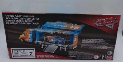 Disney Pixar Cars Speedy Comet's Hauler Blinkr 21 Transport Truck