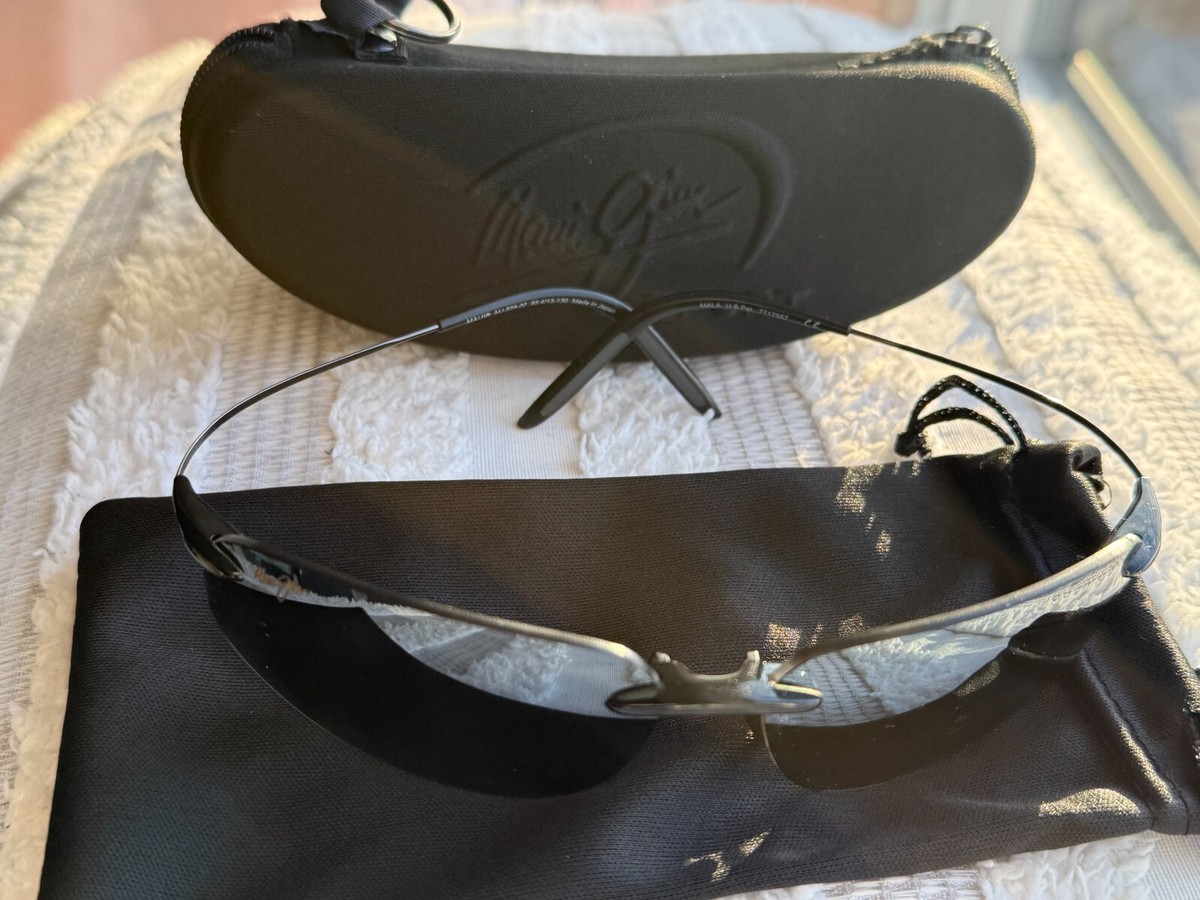 Maui Jim Mala MJ 525 02 Titanium Dark Grey Frame + Neutral Grey
